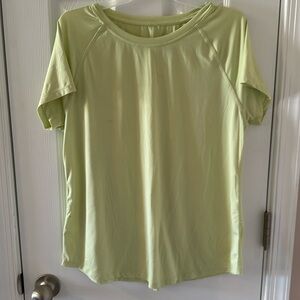 Women, C9 Champion, light lime green activewear shirt size large